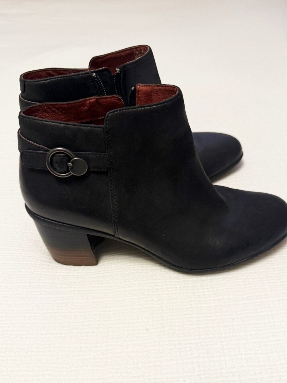 Black Dankso Perry Bootie Black Leather Boots | Size 40